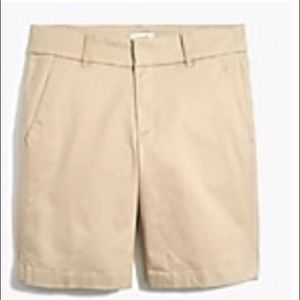J.Crew 9” Frankie light khaki shorts size 12
